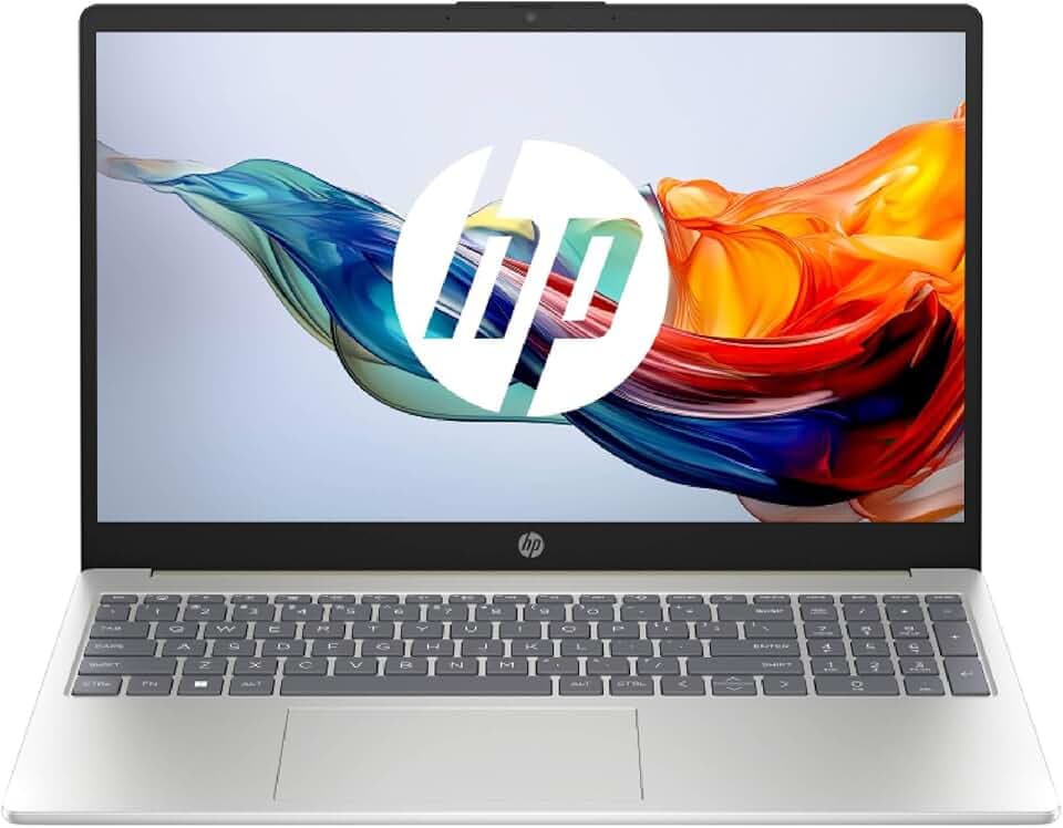 HP 15-fc0012sf Ordinateur Portable 15,6" FHD, PC Portable (AMD Ryzen 3-7320U, RAM 8 Go, SSD 512 Go, AMD Radeon Graphics, Windows 11), Laptop Argent, Clavier AZERTY