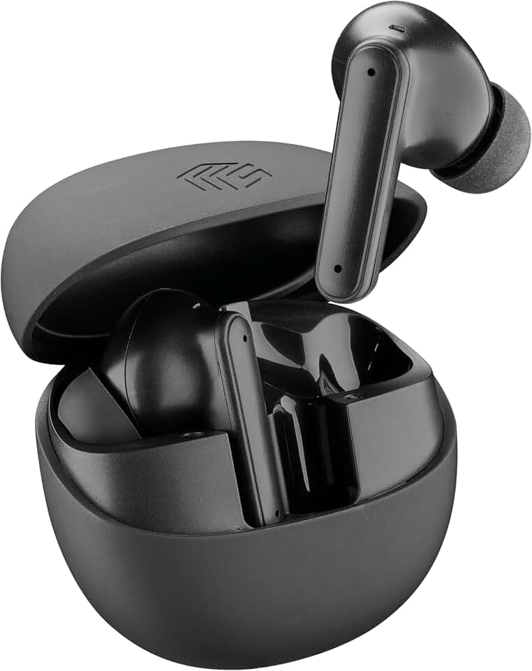 Music Sound écouteurs sans Fil Numia avec la réduction Active du Bruit, Le Mode Transparence, 30 Heures d'autonomie et Le Bluetooth avec appairage Automatique, Noir