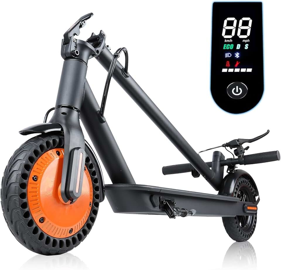 Trottinette Electrique - Vitesse Maximale 25 KM/H, 250W-500W, Pneus Solides 8.5'', Batterie 7,5AH, Autonomie 25-30KM, Double Frein, APP, Charge Max 120 KG