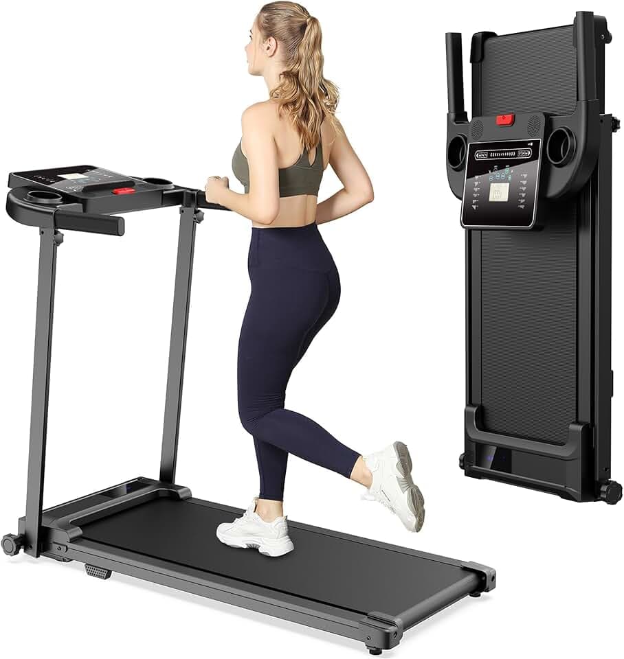 Tapis de Course Marche Pliable - Tapis de Marche Pliable Motorise Walking Pad Electrique Silencieux Tapis Roulant 10 km/h Treadmill Compact pour la Maison et Le Bureau