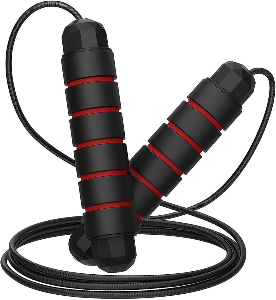 Corde à sauter réglable - Speed Rope Fitness Gym - Pour adultes et enfants - Poignées en mousse antidérapantes