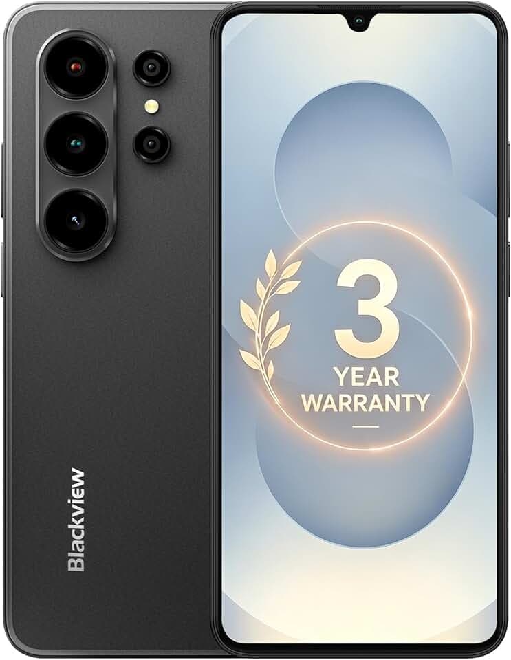 Blackview Wave 10C Telephone Portable Android 16 Smartphones, 6.88" HD+ IPS 16Go+128Go/1To, 32MP+13MP, 5000mAh Smartphone Pas Cher 4G Dual SIM, Téléphone WiFi 5G/GPS/3 Card Slots/3.5mm/3Ans Garantie
