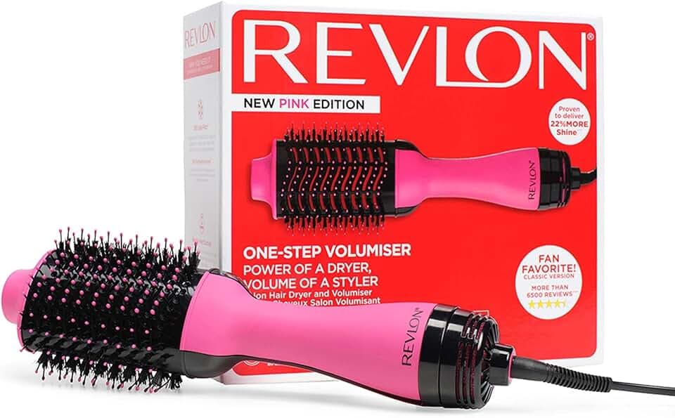 Revlon Sèche-cheveux volumisant Salon One-step - Rose - RVDR5222PE | technologie IONIQUE et CÉRAMIQUE, cheveux longs et mi-longs