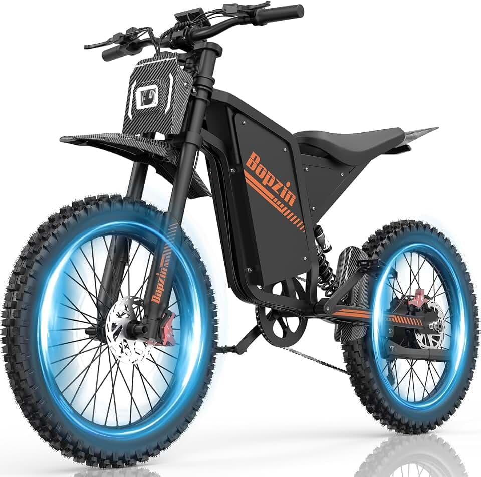 YVY Q8 Vélo Électrique, Autonomie 180km, Batterie Amovible 60V 35Ah, Moteur 200Nm, Fat Bike Électrique, 25" VTT Électrique, E-Bike Double Suspension, Double Hydraulique Disque, Écran LCD