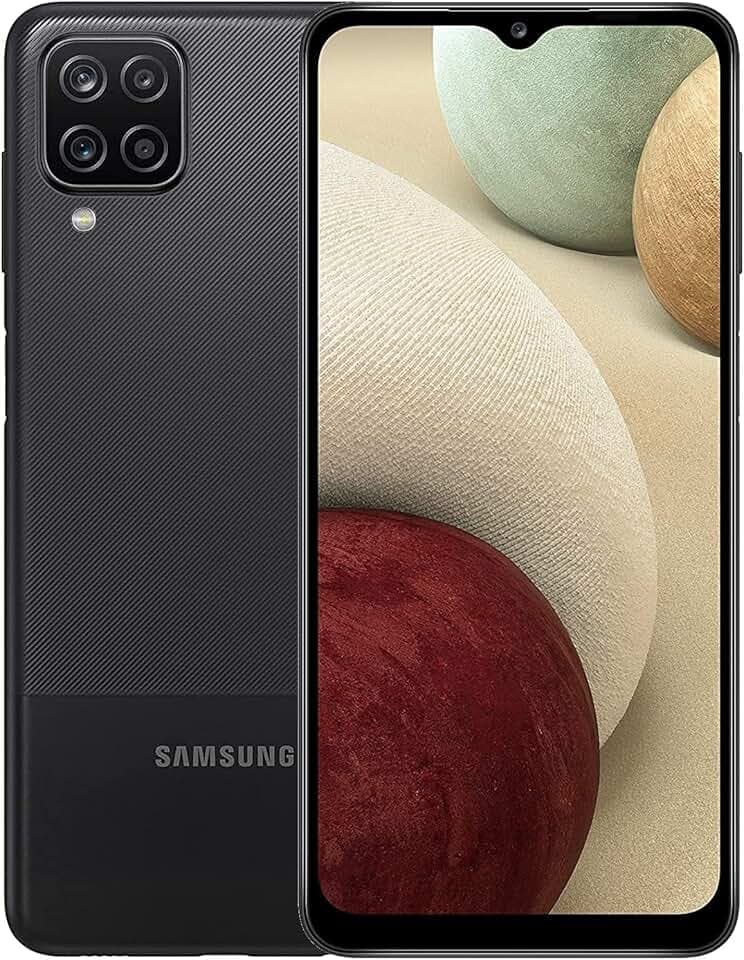 SAMSUNG Galaxy A12 - Smartphone 64GB, 4GB RAM, Dual Sim, Black (Reconditionné)