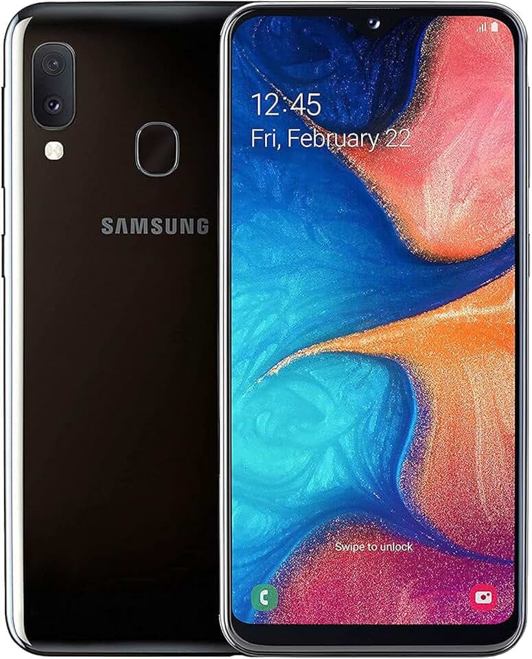 2019 Samsung Galaxy A20e Dual SIM, 32 Go, Noir (Reconditionné)