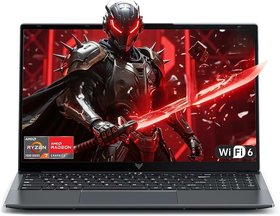 ACEMAGIC 2026 Ordinateur Portables Gaming AMD Ryzen 7 H255 jusqu'à 4.9GHz, DDR5, 8C/12T, 24Go Ram 512Go SSD, M.2 NVMe Gamer PC Portable, Clavier Rétroéclairé, 16 Pouces, WiFi 6+BT5,2, HDMI, Type C Global Recycled Standard