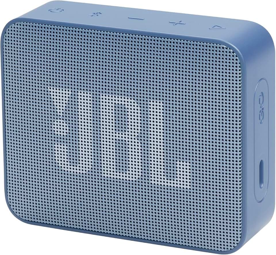 JBL GO Essential 2, Enceinte Bluetooth Portable, Bleu | Son Pro, Bluetooth 4.2, Jusqu'à 5 Heures d'autonomie, Design Étanche IP69