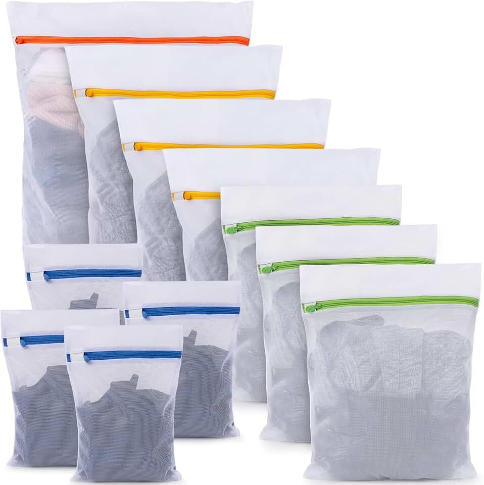 BoxLegend Filet à Linge Machine à Laver - Lot de 11 Sacs pour Sous-Vêtements Délicats, Lingerie et Chaussettes