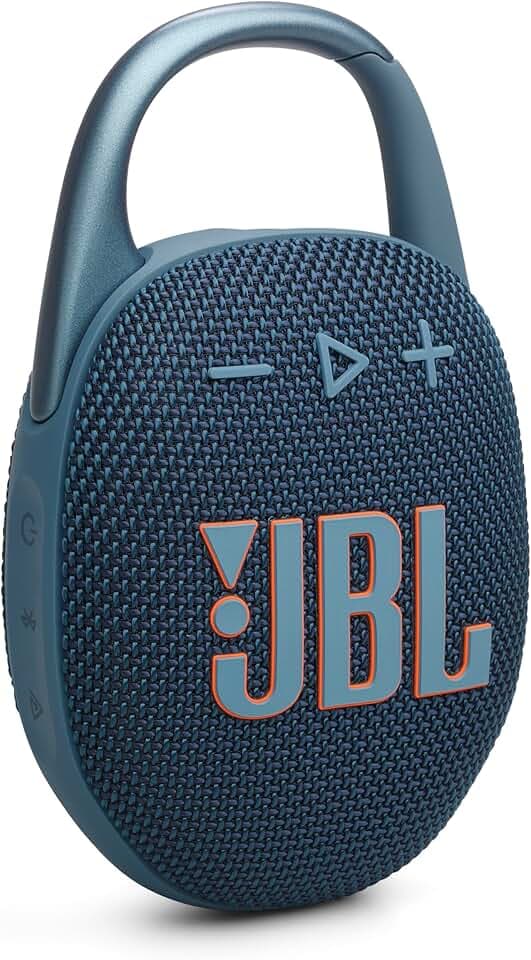 JBL Clip 5 - Haut-Parleur Bluetooth Ultra Portable, étanche et résistant à la poussière, Son Big Pro avec Basses percutantes, Mousqueton intégré, jusqu'à 12 Heures de Lecture, fabriqué en Partie avec