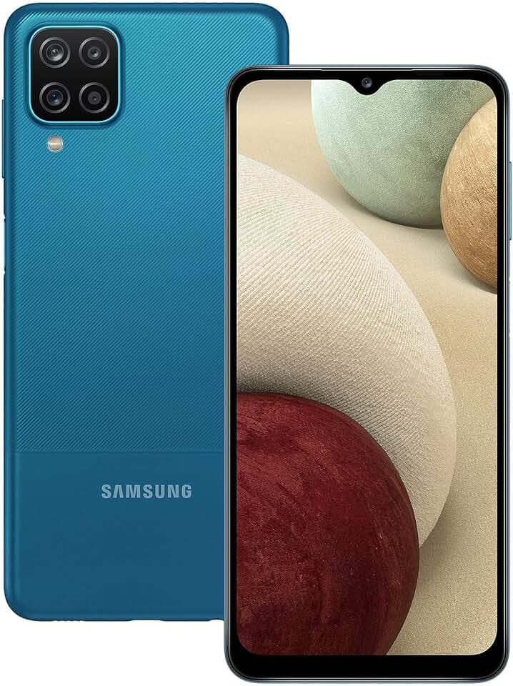 Samsung Galaxy A12, 64 Go, Smartphone Déverrouillé, Bleu (Reconditionné)