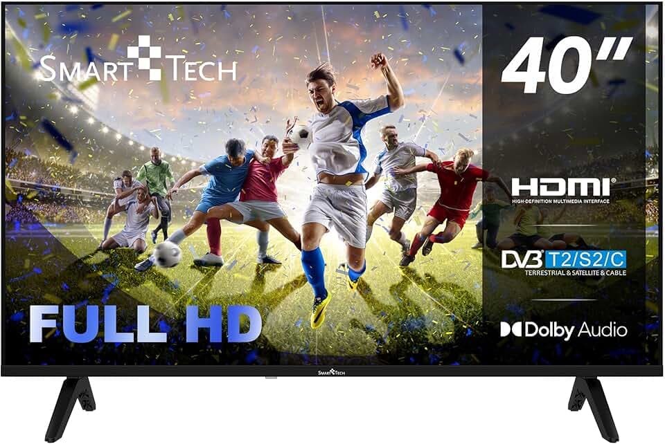 Smart Tech TV LED FHD 40' (100 cm) 40FH01K Smart TV Whale os- Molotov, Netflix, Prime Video, Disney+, Youtube, Plex 3xHDMI - 2xUSB