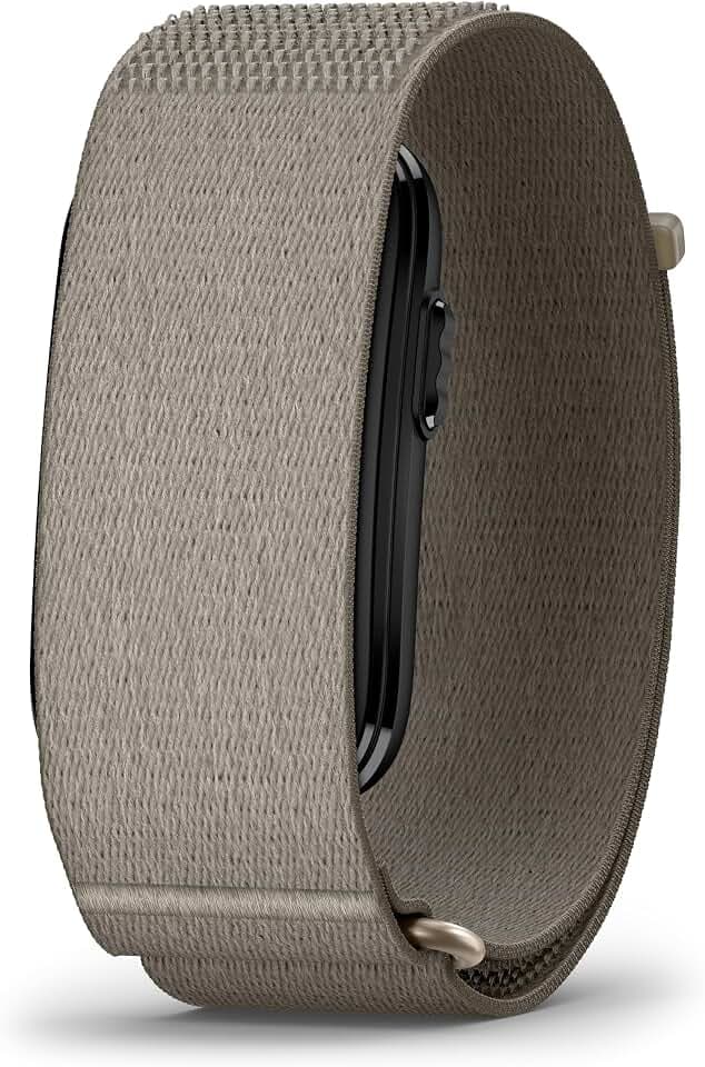 Garmin CIRQA Smart Band, Bracelet Connecté Sport & Santé, S/M, Lin | Bracelet sans écran, Fonctions sport & santé, Confort 24/7, Détection automatique des activités, Jusqu'à 10 jours d'autonomie