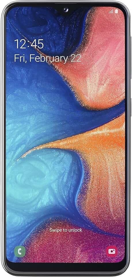 Samsung Galaxy A20e - Smartphone de 5,8" Super AMOLED (13 MP, 3 Go RAM, 32 Go ROM), couleur noire [version espagnole] (reconditionné)