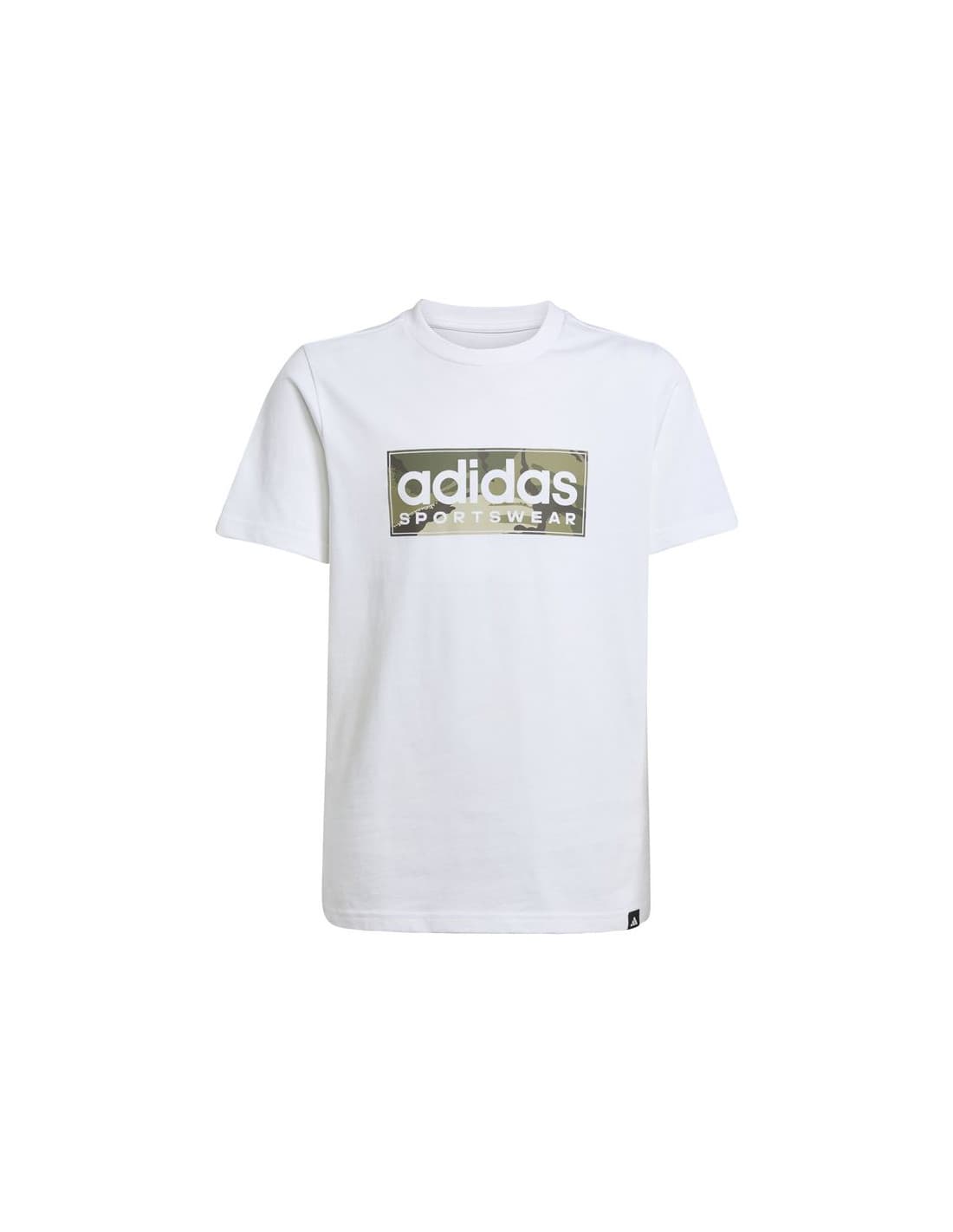 T-shirt adidas Camo Lin Enfant Blanc