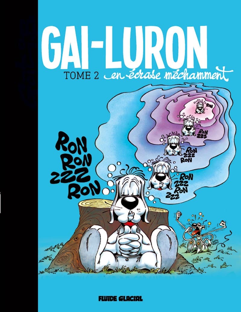 Quelques mois avant la publication des Nouvelles aventures de Gai-Luron sous la signature de Gotlib, Fabcaro et Pixel Vengeur (sortie en octobre), Fluide Glacial réédite en couleurs les premiers albums de la série créée et illustrée par Gotlib ! Créé en 1964 dans les pages du journal Vaillant (Pif), Gai-Luron est la première oeuvre d'un génie du 9e Art, Gotlib. Tout d'abord faire-valoir de Jujube, l'un des personnages récurrent du journal, Gai-Luron, le chien endormi, devient rapidement un héros à part entière, et développe son propre univers : Belle-Lurette, dont il est amoureux et avec qui il joue beaucoup à la bataille navale, Jean-Pierre Liégeois, le lecteur du Var... Au fur et à mesure des pages, on voit se développer l'univers d'un grand auteur, annonçant les succès futurs dans Pilote et bien sûr dans Fluide. Histoires courtes, parodies (Zorro, Prince Vaillant, Tarzan, PIF...), détournement de fables (Perette et le pot au lait...), on retrouve là, hilarantes et méconnues, de précieuses perles annonçant La Rubrique à brac ! Après ces trois premiers albums, deux autres paraîtront en octobre, avant de compléter la collection en 2017 !