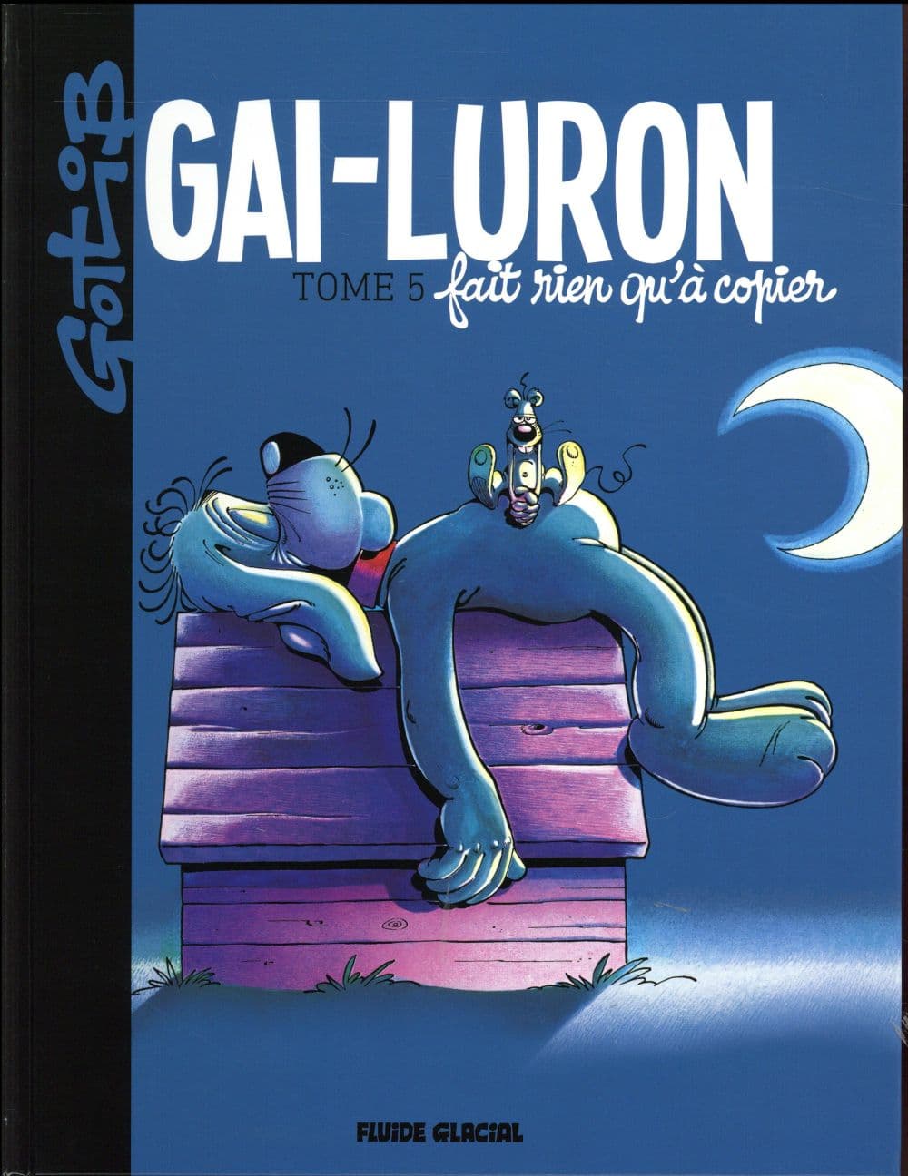 Attention, oeuvre culte ! Au moment où paraissent de nouvelles aventures de Gai-Luron, sous la signature de Gotlib, Fabcaro et Pixel Vengeur (sortie en octobre), Fluide Glacial poursuit la réédition en couleurs des premiers albums de la série créée et illustrée par Gotlib ! Créé en 1964 dans les pages du journal Vaillant (Pif), Gai-Luron est la première oeuvre d'un génie du 9e Art, Gotlib. Tout d'abord faire-valoir de Jujube, l'un des personnages récurrent du journal, Gai-Luron, le chien endormi, devient rapidement un héros à part entière, et développe son propre univers : Belle-Lurette, dont il est amoureux et avec qui il joue beaucoup à la bataille navale, Jean-Pierre Liégeois, le lecteur du Var... Au fur et à mesure des pages, on voit se développer l'univers d'un grand auteur, annonçant les succès futurs dans Pilote et bien sûr dans Fluide. Histoires courtes, parodies (Zorro, Prince Vaillant, Tarzan, PIF...), détournement de fables (Perette et le pot au lait...), on retrouve là, hilarantes et méconnues, de précieuses perles annonçant la Rubrique à brac ! La suite de la collection en 2017 !