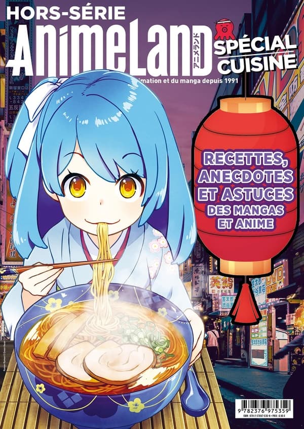 Découvrez la cuisine japonaise grâce à des recettes et astuces faciles pour toute la famille !  L'équipe d'AnimeLand a remonté ses manches et sorti le tablier pour vous concocter un numéro spécial Cuisine !Voilà une revue idéale pour initier toute la famille à la cuisine japonaise, tout en s'amusant ! Alors si vous n'avez jamais touché une spatule de votre vie, pas de panique !Grâce à une multitude de conseils, d'astuces et d'infos, petits et grands pourront s'éduquer et se faire plaisir : que mangent les Japonais ? Qu'est-ce que le dorayaki ? Comment fait-on des yakitoris ? Comment commander à manger au Japon quand on ne parle pas japonais ?AnimeLand oblige, l'équipe a réuni des recettes très simples tirées d'anime et mangas célèbres. En quelques étapes et avec un minimum de matériel, voilà de quoi réaliser les onigiris de Fruits Basket, les takoyakis de One Piece ou encore les pancakes de Your name. à la maison ! Et pourquoi se contenter de recettes japonaises quand on peut s'inspirer des mets inédits que propose l'animation japonaise ? Les doigts de Sukuna ou le Cola de Dr. Stone n'auront plus de secrets pour vous !  1. Les onigiris de Fruits Basket2. Les ramens de Naruto3. Les okonomiyaki de Kuroko's Basket4. Les takoyakis de One Piece5. Les pancakes de your name.6. Les dorayaki de Doraemon7. Les mochis des noiraudes (Ghibli)8. Le cola de Dr. Stone9.  Les doigts de Sukuna (Jujutsu Kaisen)Enfin, on passe en revue les meilleurs cuistots des anime et des mangas : que ce soit pour les maiko (apprenties geishas), pour les habitués d'un petit restaurant tokyoïte ou pour les aventuriers qui sillonnent les donjons, chaque équipe peut compter sur son chef cuisinier attitré ! On vous propose donc de décortiquer leur menu et de découvrir une nouvelle facette de la cuisine japonaise, moins connue, à leurs côtés !
