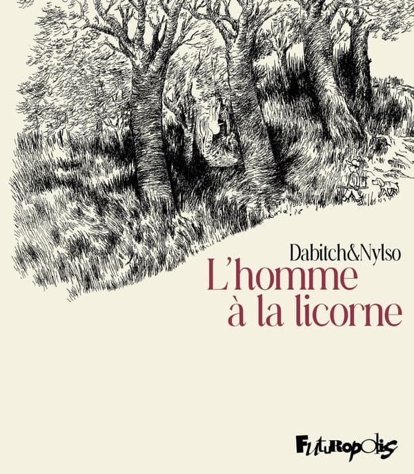 Un matin de printemps, Christophe, auteur de bande dessinée, se rend au musée de la chasse à Paris, pour revoir une vitrine qui l'a particulièrement interpellé lors de sa dernière visite. Une vitrine qui retraçait la vie d'Albert Lustig, un « sacré loustic », un guide de chasse réputé qui, dans les années 1950, va convaincre Rob O Hara, un milliardaire américain qui a chassé tous les animaux possibles, de partir chasser... une licorne.Albert serait le fils présumé d'un autre arnaqueur célèbre, Victor Lustig : l'homme qui vendit la tour Eiffel en 1922 à un ferrailleur, qui défraya la chronique de l'époque. Deux histoires que Christophe espère vendre à son éditeur... malheureusement, en arrivant sur place, la vitrine a disparu. Cassée par un visiteur maladroit, elle est en réparation pour plusieurs semaines. Ne pouvant attendre, il se lance à la recherche d'Albert, qui sera, il en est sûr, le sujet de son prochain livre.Christophe Dabitch (Abdallahi, La ligne de fuite, Le passeur de lagunes) entremêle les mystifications et les époques. Il invente un récit drôle et érudit sur notre goût pour les belles et grandes histoires extraordinaires. Nylso (Les Julys) arrive chez Futuropolis et prolonge autrement son univers personnel le temps de ce récit aux multiples portes d'entrée. Il y apporte toute la minutie de son dessin en noir et blanc délicat, il imagine une forme libre et part lui-aussi en quête de la licorne.