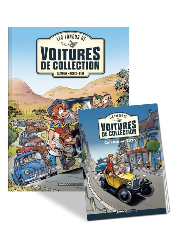 Les fondus de voitures de collection tome 1 + calendrier 2026 offert