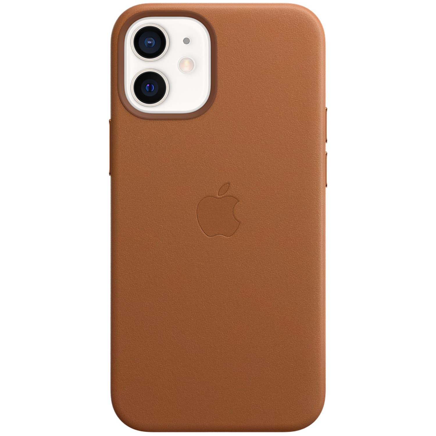 Coque Leather MagSafe Apple iPhone 12 Mini - Saddle Brown
