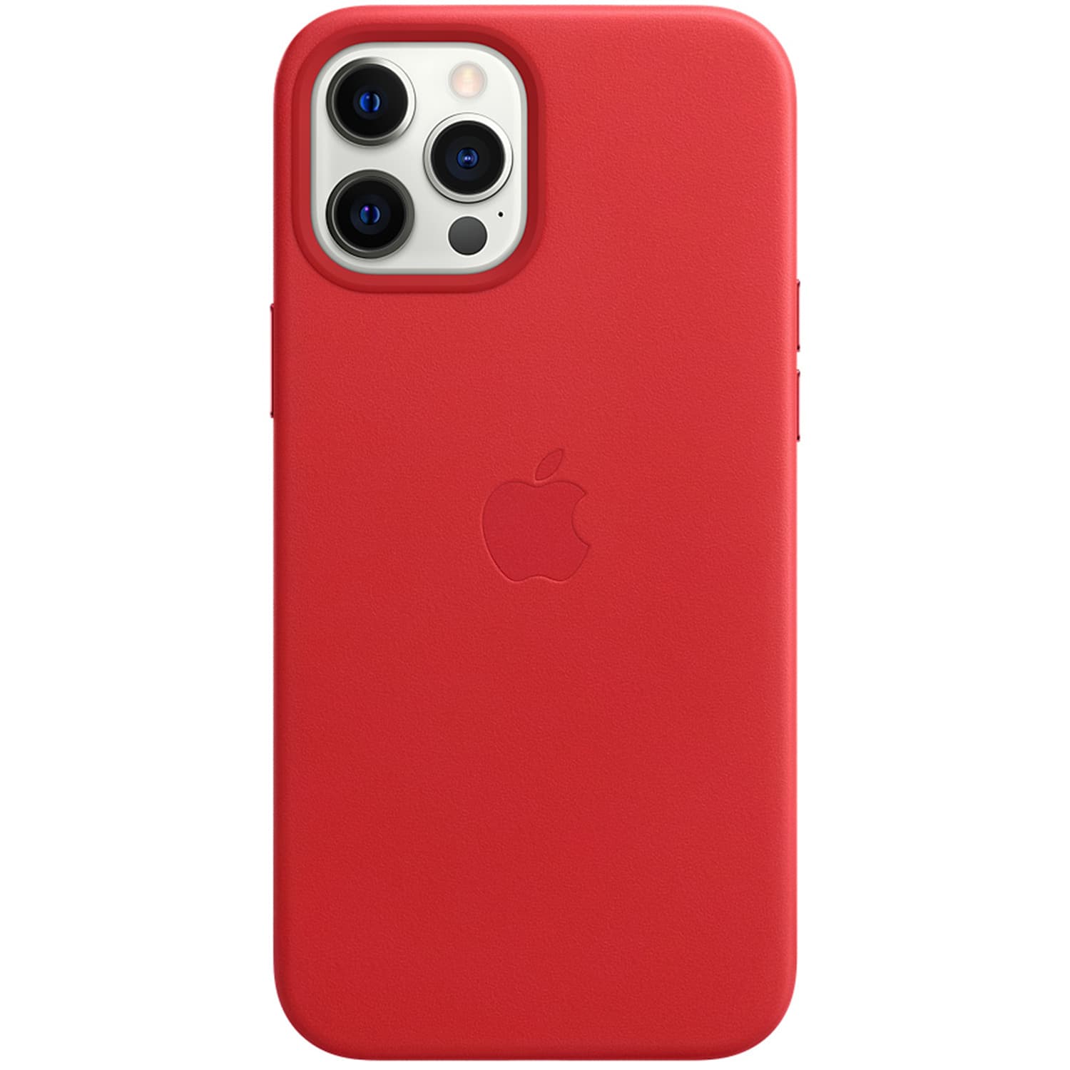 Coque Leather MagSafe Apple iPhone 12 Pro Max - Red