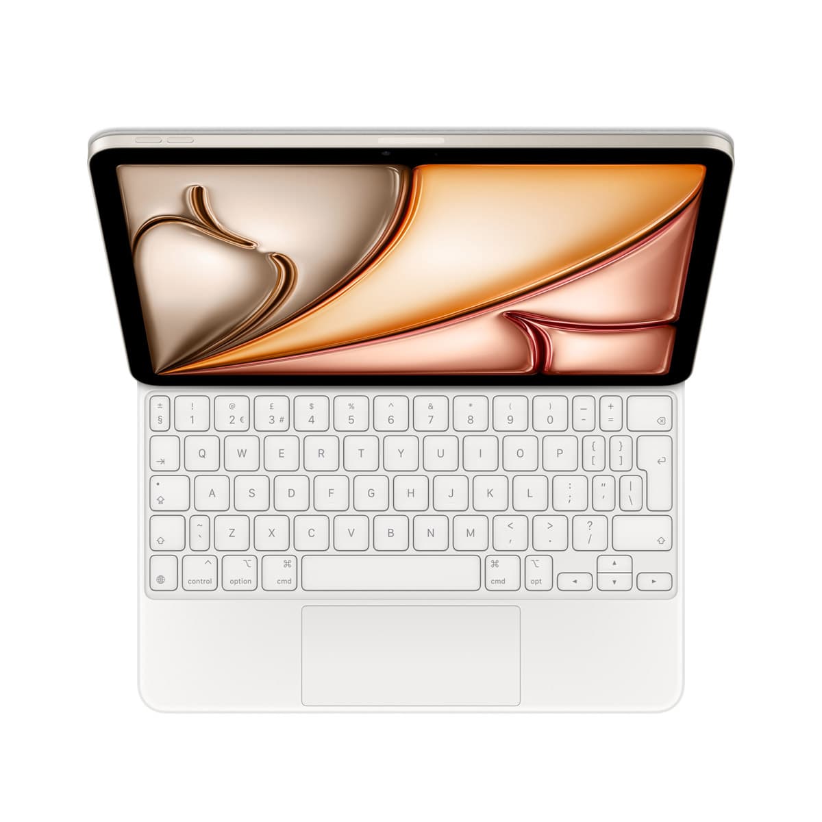 Magic Keyboard Apple iPad Air 11 pouces (2026) M4 / (2025) M3 / (2024) M2 / Air 5 (2022) / Air 4 (2020) / Pro 11 (2018/2020/2021/2022) - QWERTY / INT - Blanc