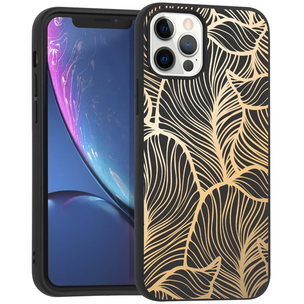 imoshion Coque Design Apple iPhone 12 (Pro) - Golden Leaves