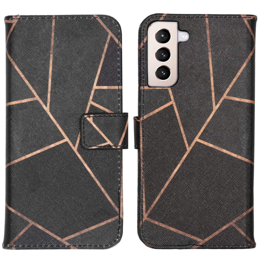 imoshion Design Softcase Bookcase Samsung Galaxy S21 Plus - Black Graphic