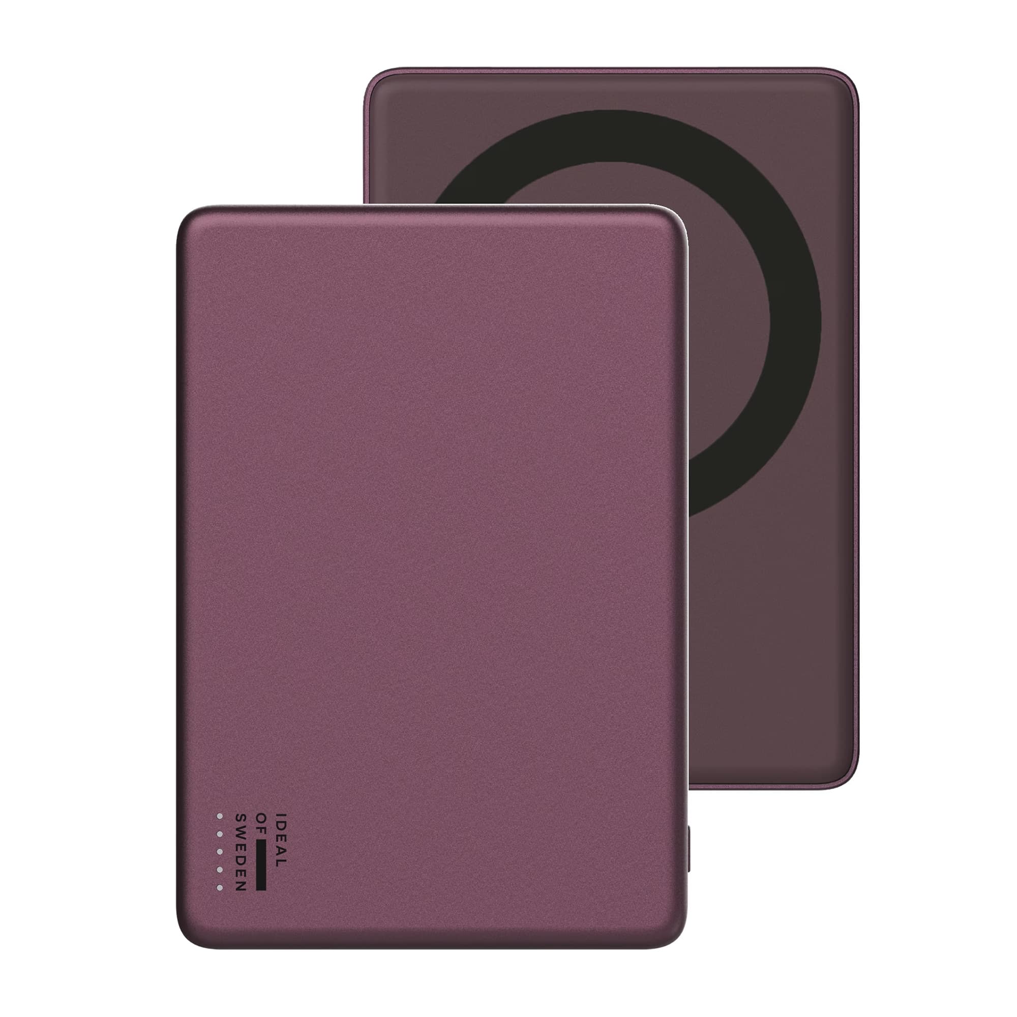 iDeal of Sweden MagSafe Powerbank Slim 5.000 mAh - Batterie externe sans fil - Cherry Lacquer
