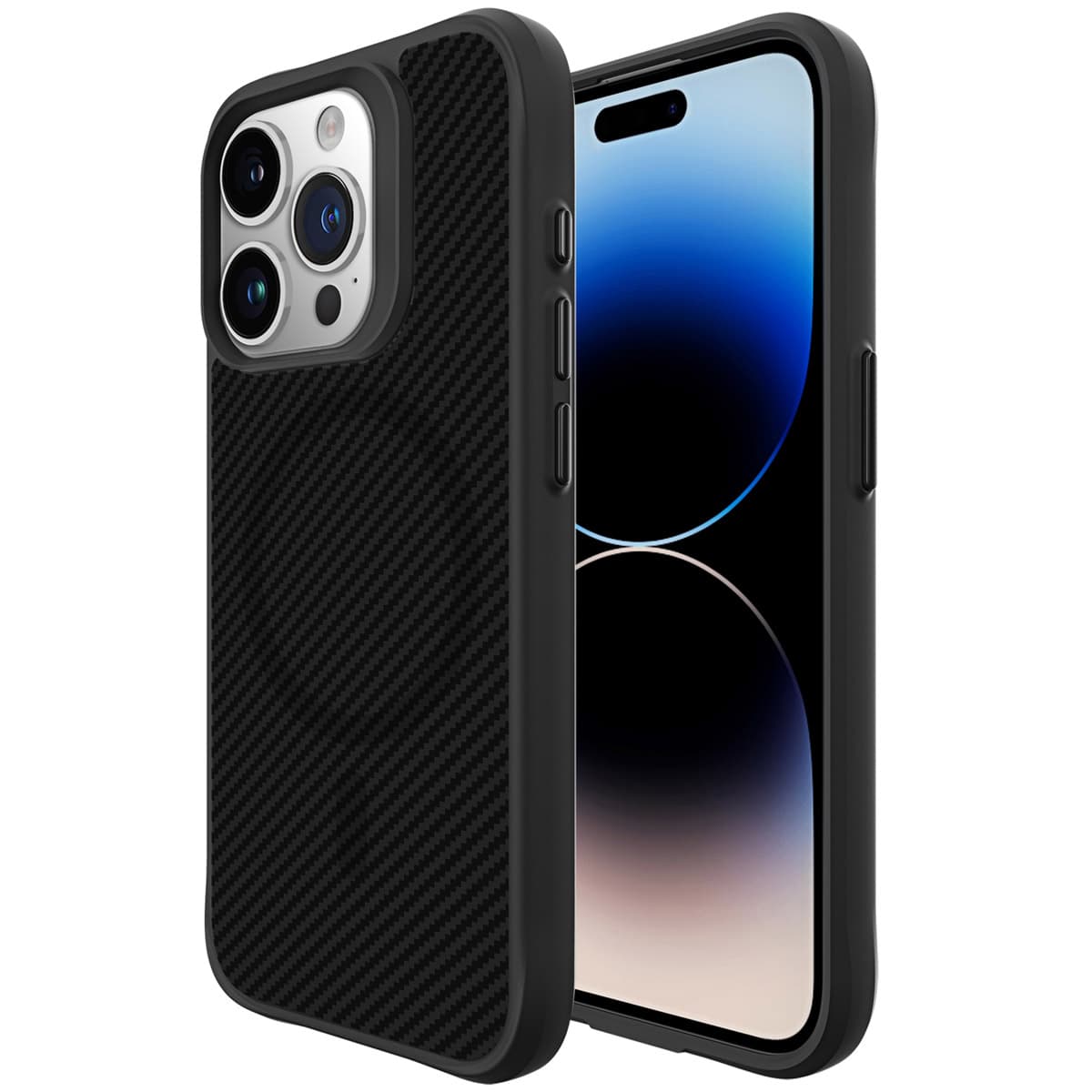 imoshion Rugged Hybrid Carbon Case avec MagSafe Apple iPhone 15 Pro Max - Noir