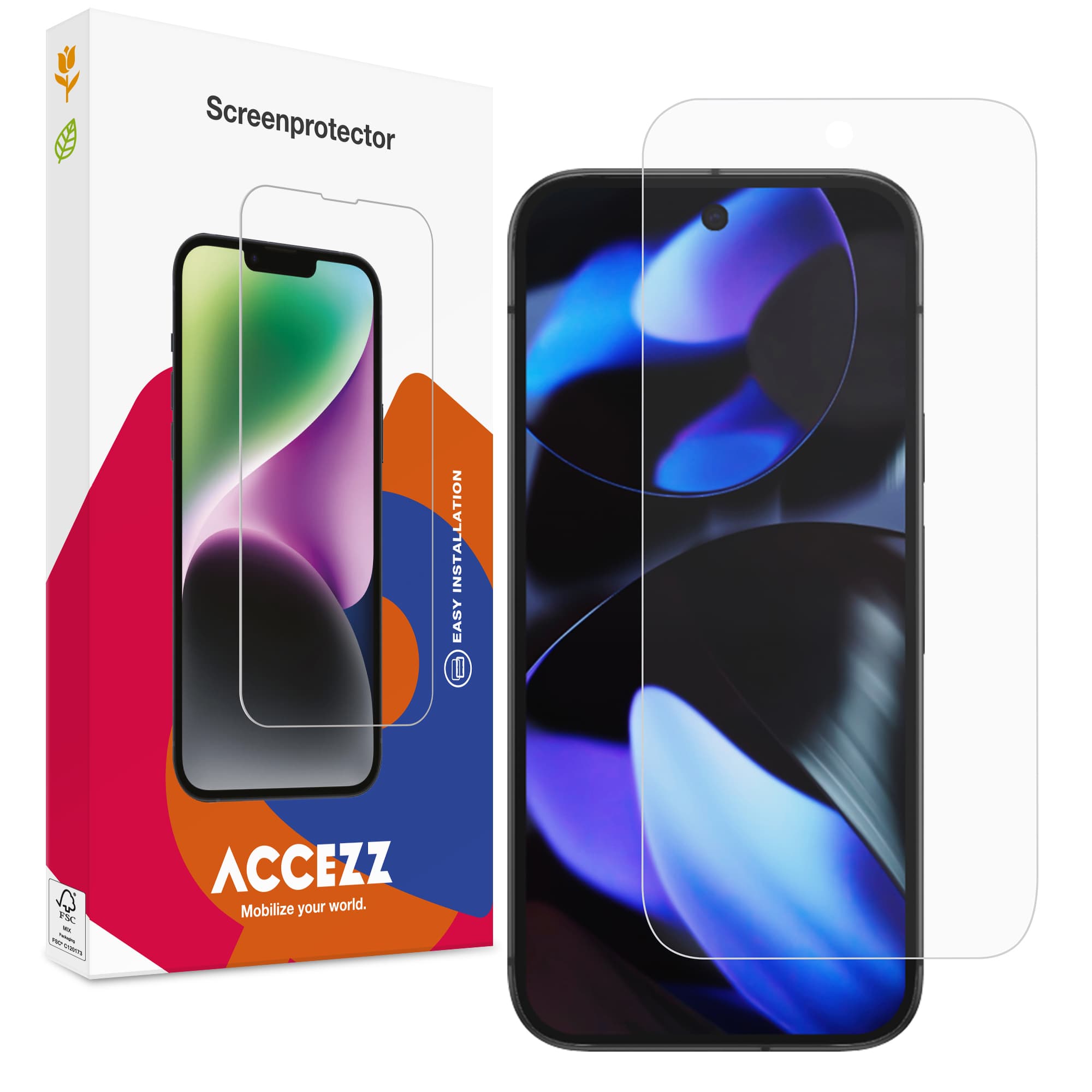 Accezz Protection d'écran en verre trempé Google Pixel 10 / 10 Pro / 9 / 9 Pro