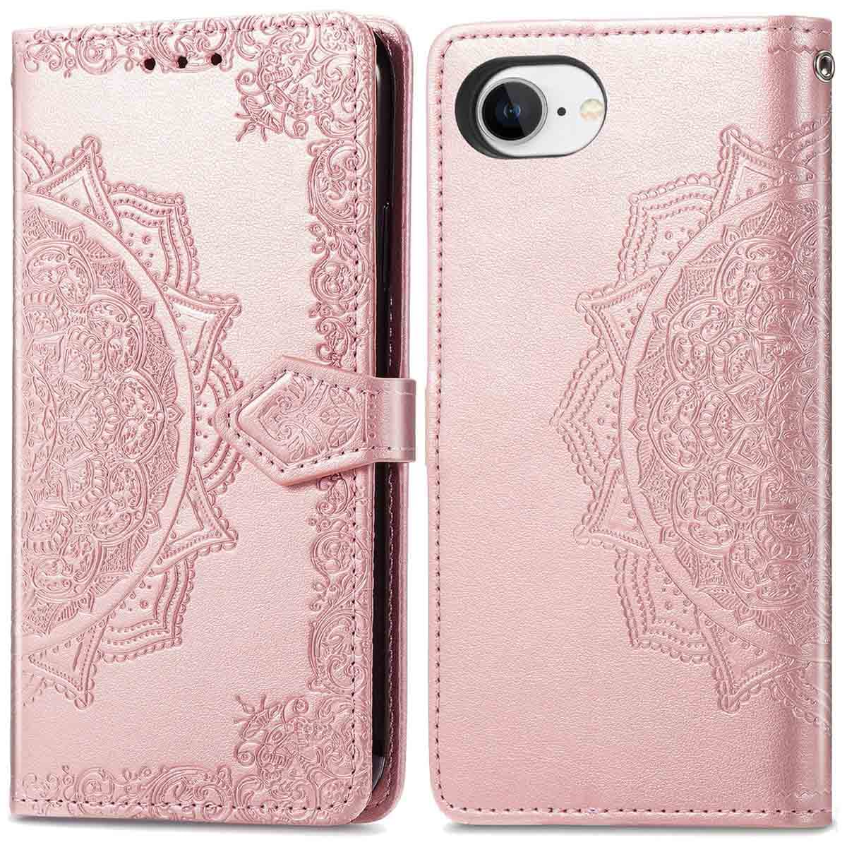 imoshion Etui de télephone Mandala Apple iPhone 17e / 16e - Rose Doré