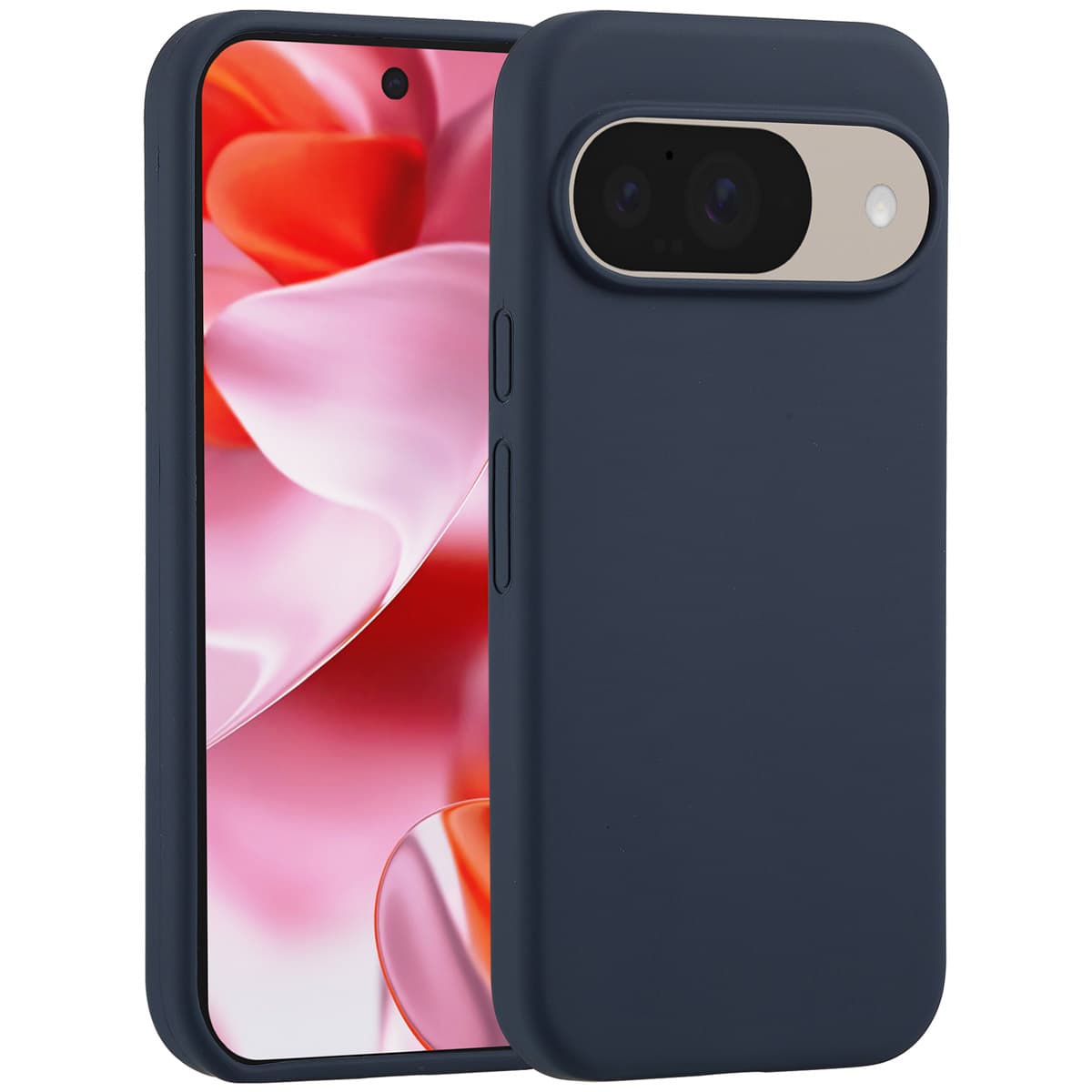 Accezz Coque Liquid Silicone Google Pixel 11 / 11 Pro / 10 / 10 Pro - Bleu foncé
