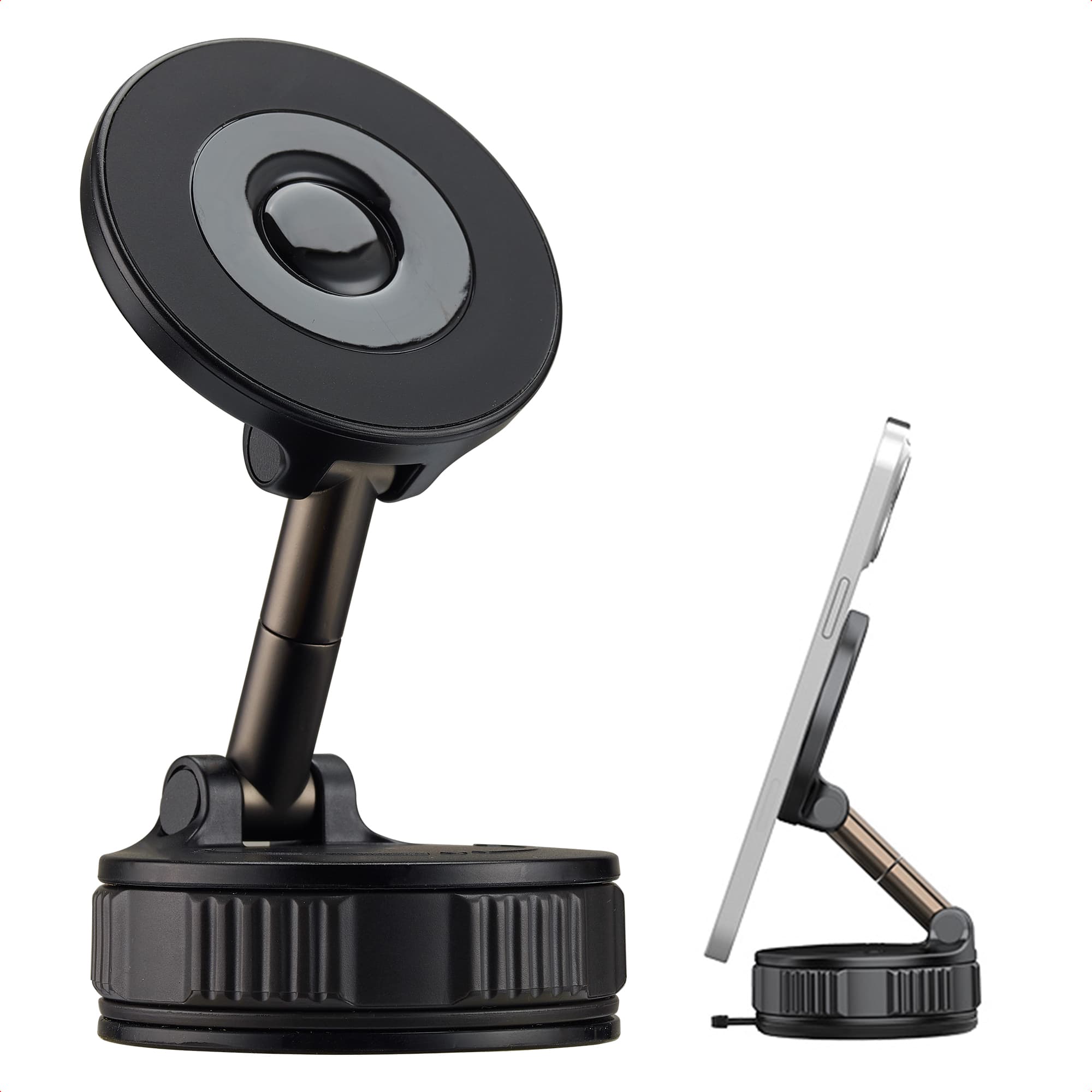 imoshion Support de téléphone pour voiture avec MagSafe - rotatif à 360° - avec ventouse - magnétique - universel - Noir