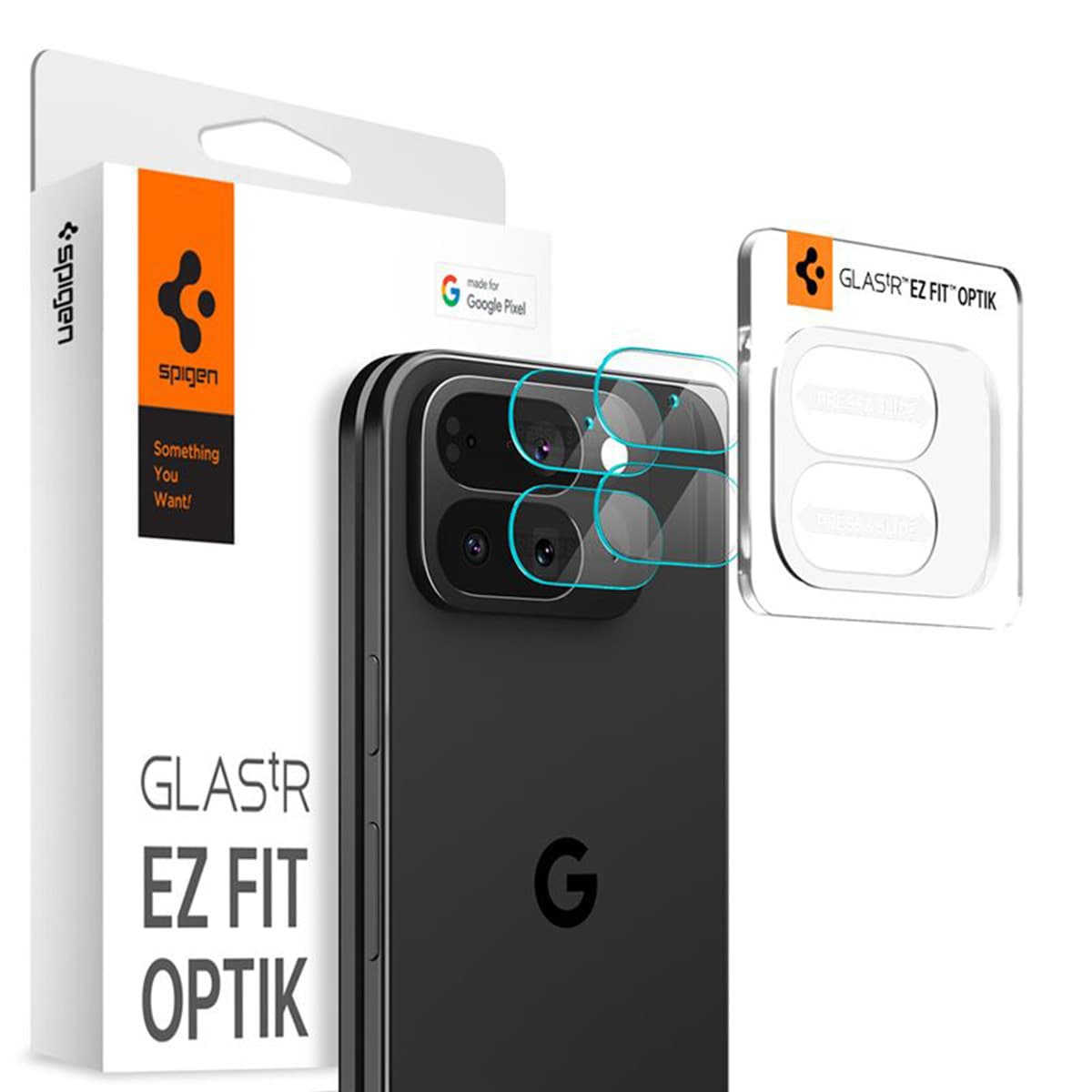 Spigen Optik Pro EZ Fit Lens Protector - Protection d'objectif de caméra (lot de 2) Google Pixel 10 Pro Fold - Crystal Clear