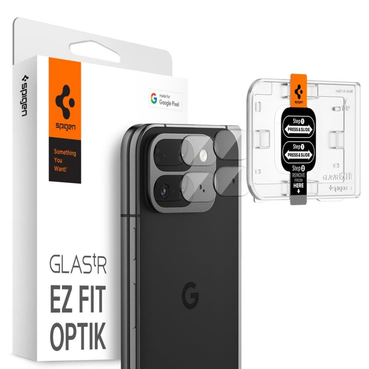 Spigen Optik Pro EZ Fit Lens Protector - Protection d'objectif de caméra (lot de 2) Google Pixel 9 Pro Fold