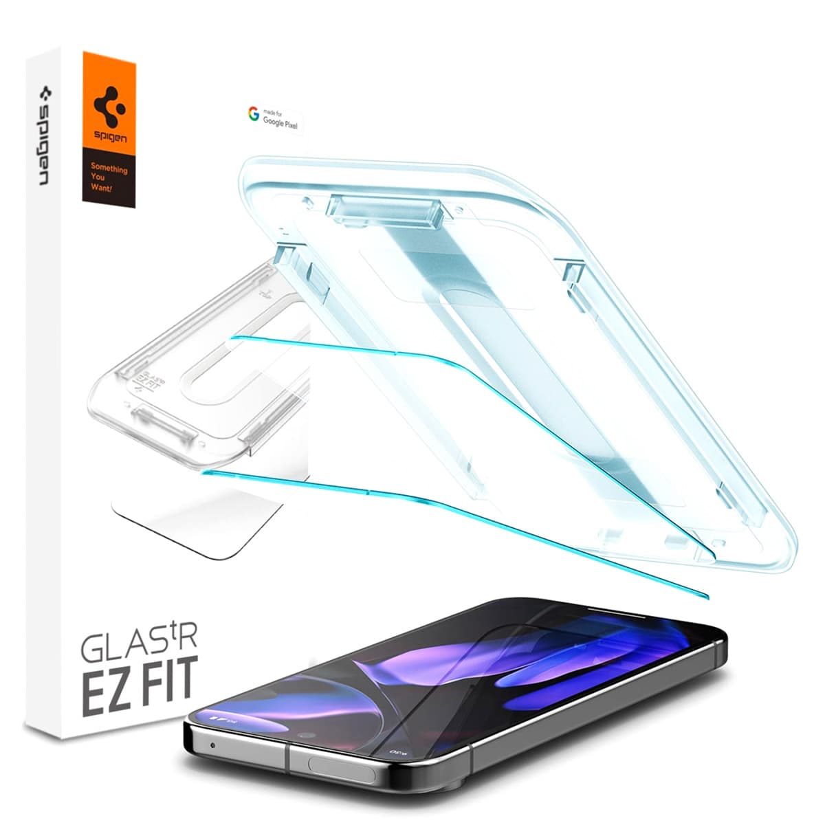 Spigen Protection d'écran en verre trempé GLAStR Fit 2 Paquets + Applicator Google Pixel 9 / 9 Pro / 10 / 10 Pro