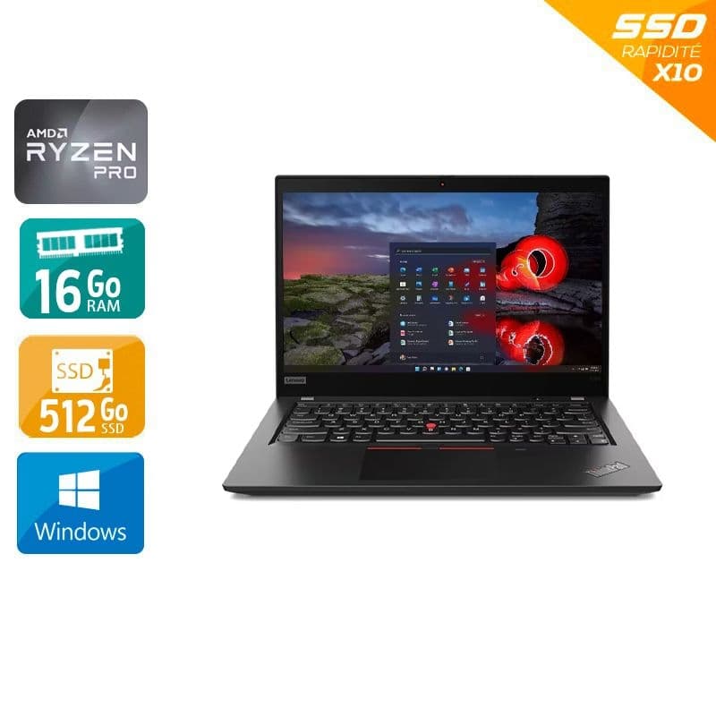 Découvrez le Lenovo ThinkPad X395 reconditionné, équipé d’un AMD Ryzen 5 Pro cadencé à 3,7 GHz.
Ultrabook reconditionné dans nos ateliers en Ile-de-France, audité en 50 points de contrôle par nos techniciens et livré 100% fonctionnel.