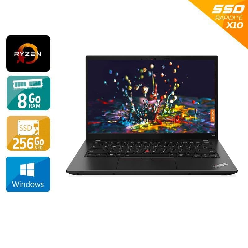 Découvrez le Lenovo ThinkPad L14 GEN 1 reconditionné, équipé d’un AMD Ryzen 5 Pro cadencé à 2,1 GHz.
Laptop reconditionné dans nos ateliers en Ile-de-France, audité en 50 points de contrôle par nos techniciens et livré 100% fonctionnel.
⚡ EXCLU WEB ⚡