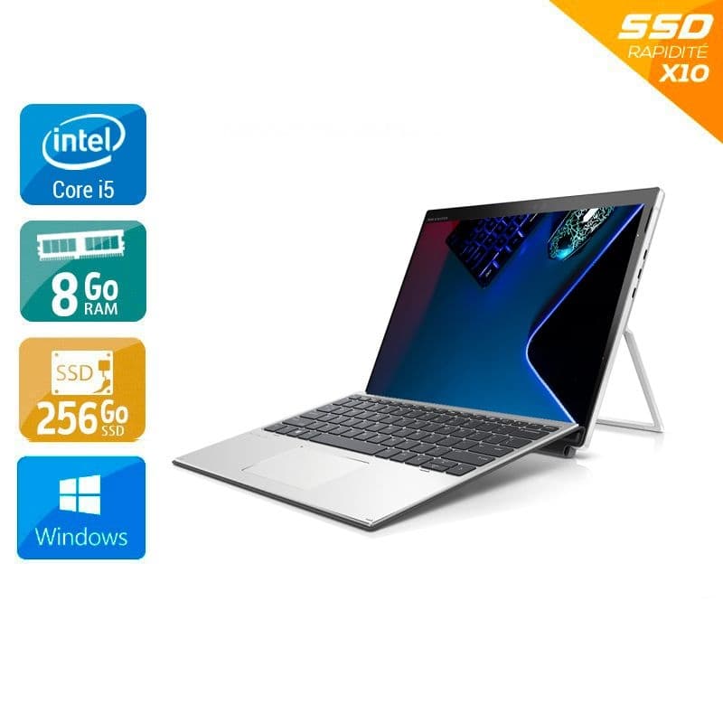 HP Elite X2 G4 13'' i5 Gen 8 8Go RAM 256Go SSD Windows 11 - Etat du Produit : État correct État correctOccasion certifiée reconditionnée
