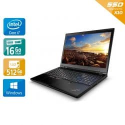 Workstation mobile reconditionnée dans nos ateliers en Ile-de-France, auditée en 50 points de contrôle par nos techniciens et livrée 100% fonctionnelle.
Robuste à souhait, le Lenovo ThinkPad P50 est une station de travail de qualité professionnelle et sécurisée à emporter partout avec soi. C'est la machine ultime pour être ultra productif dans n'importe quelle situation. Une des références du marché des workstations professionnelles.
Puissance, réactivité et hautes performances
Vous serez surpris par la puissance du ThinkPad P50 ! Un processeur Intel Core i7 6820 HQ de sixième génération, un disque dur SSD M.2 SATA 512 Go pour stocker sans restriction, une RAM DDR4 de 16 Go et une fréquence à 2,70 GHz : voici l'alliance gagnante pour une productivité intensive. Tout ceci à portée de main car réuni dans le ThinkPad P50 !
Bénéficiez d'une expérience photo et vidéo inédite grâce aux performances de la carte graphique NVIDIA Quadro M1000 et à son écran hautes performances de 15,6''. Avec la technologie IPS, vous profiterez d'une très bonne qualité couleur, avec des angles de vision larges et une parfaite homogénéité, quelle que soit la position devant l'écran. Vous apprécierez, par ailleurs, la qualité et la fluidité qu'apporte ce chipset pro, surtout si vous êtes graphiste ou si vous utilisez des logiciels CAO.
Une station de travail bien optimisée
La connectivité du ThinkPad P50 est plus que complète et innovante pour fluidifier et simplifier le travail grâce à la technologie Thunderbolt 3 via un port compact : vous pouvez connecter des écrans haute résolution et des périphériques de données hautes performances. Un câble unique synchronise et sauvegarde vos données avec une vitesse atteignant 10 Gbit/s (deux fois la vitesse de l'USB 3.0).
Très résistant, le clavier du P50 résiste aux éclaboussures, aux chocs et à l'usure. Livré avec Windows et doté de touches multimédias très pratiques, votre travail sera agréable grâce, notamment, à des touches légèrement incurvées, une course de touche assez haute et à son dispositif de pointage TrackPoint. Le clavier est également ergonomique et complet puisqu'il est équipé d'un pavé numérique, de voyants d'état, avec différentes options de verrouillage et un accès immédiat au logiciel.
Une station de travail tout terrain
Conçu pour une résistance à tout épreuve et pour durer, le ThinkPad P50 est une station de travail à utiliser quelles que soient les conditions de lieux ou de temps.
Légère dans sa catégorie grâce à un alliage d'aluminium et de magnésium, vous pourrez emporter votre workstation mobile partout avec vous. Votre ThinkPad P50 sera toujours opérationnel à vos côtés : son châssis a passé des tests sur onze normes de robustesse de niveau militaire et plus de 200 contrôles de qualité.
Offrez-vous un niveau de sécurité professionnelle avec des données chiffrées et donc sécurisées par différentes technologies intégrées : le ThinkShield de Lenovo ou encore la puce TPM 2.0. Équipé d'un lecteur d'empreinte digitale, la connexion à votre appareil est donc verrouillée à d'autres utilisateurs.
Enfin, la webcam profite de la technologie ThinkShutter, un cache de confidentialité qui bloque physiquement et simplement la caméra de votre ThinkPad P50 ! Fini les problèmes de confidentialité, que ce soit en milieu privé ou professionnel.