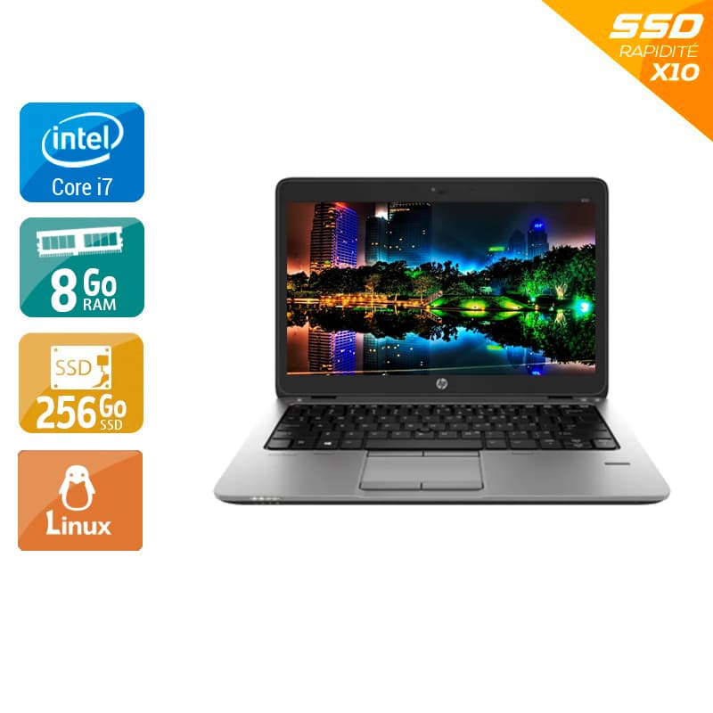 HP EliteBook 820 G1 12,5'' i7 - 8Go RAM 256Go SSD Linux - Etat du Produit : État correct État correctOccasion certifiée reconditionnée