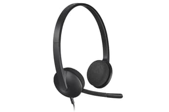 H340 - micro-casque stéréo - filaire USB avec micro rotatif anti-parasites