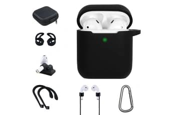 Kit accessoires 7 en 1 pour AirPods 1/2 Noir