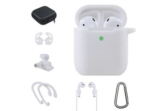 Kit accessoires 7 en 1 pour AirPods 1/2 Blanc
