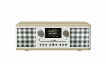 Lecteur CD stereo Bluetooth Radio Classic C-D6 blanc coton