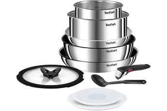 Batterie de cuisine Tefal BATTERIE DE CUISINE 10 PIECES INGENIO EMOTION INDUCTION ET FOUR L897S104