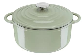LOV COCOTTE FONTE 25 CM VERTE INDUCTION ET FOUR E2580404