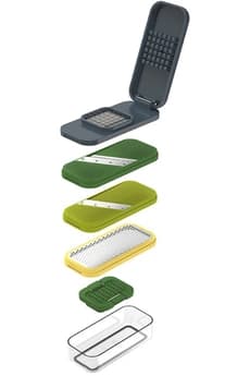 Multi-Prep Compact 4-en-1 Set pour hacher, raper et trancher